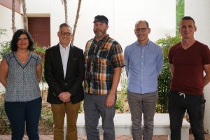 Tenured Professors Katherine Brion, Kristopher Fennie, Ryan Buyssens, Nicolas Delon and Peter Cook