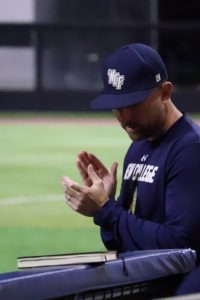Mariano Jimenez Claps at Baseball game