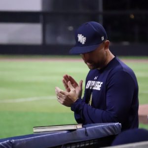 Mariano Jimenez Claps at Baseball game