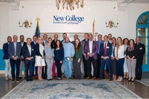 Group photo of High school leaders visiting New College