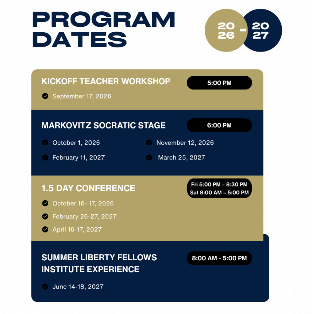 Program Dates. Click image for accessible pdf download. 