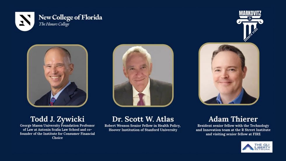 Dr. Scott Atlas and Guests at New College of Florida
