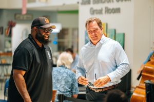 mitch ruzek talking at urban edge event